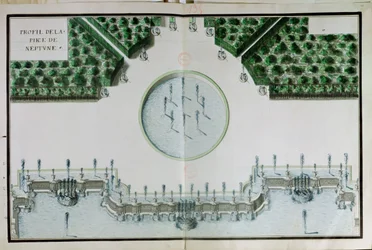 Ms 130750 Entwurf für das Stück de Neptune in Versailles